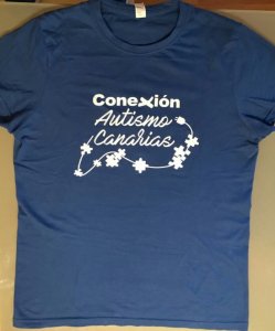 Camiseta Conexión Autismo Canarias frontal