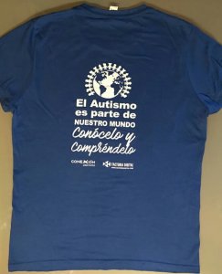 Camiseta Conexión Autismo Canarias trasera